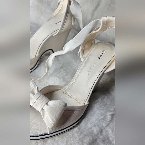 VTG  2005 MARC JACOBS Sling Back Wedges Sz 7 - Picture 10 of 14